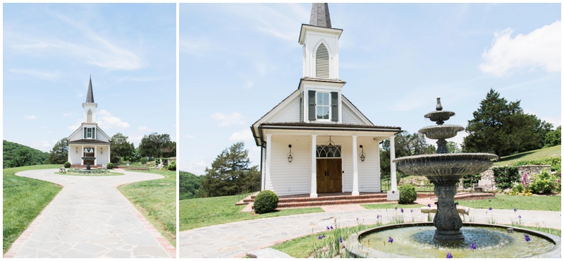 Garden chapel and fountain at Big Cedar Lodge